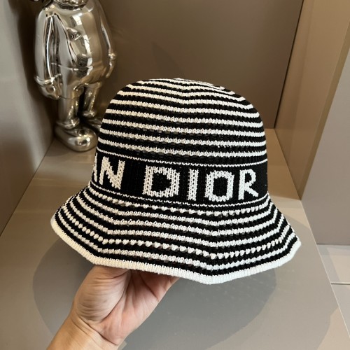 Dior Womens Knit Bucket Hat Luxury Brand Design Dior Cap with Original Box  