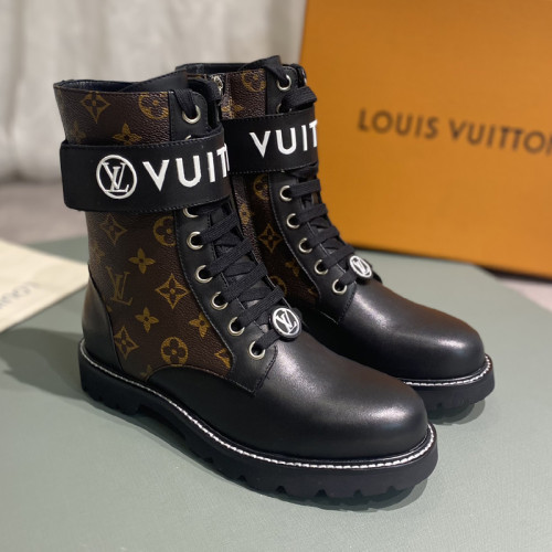 Louis Vuitton Women Shoes Boots Luxury Brand TERRITORY FLAT RANGER with Original Box 1A9HAI