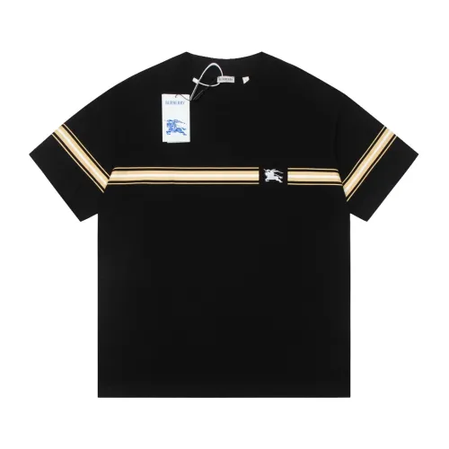 Burberry Luxury Brand Women Mens Short Sleeve T-Shirt Stripe Cotton T-shirt 80910261   
