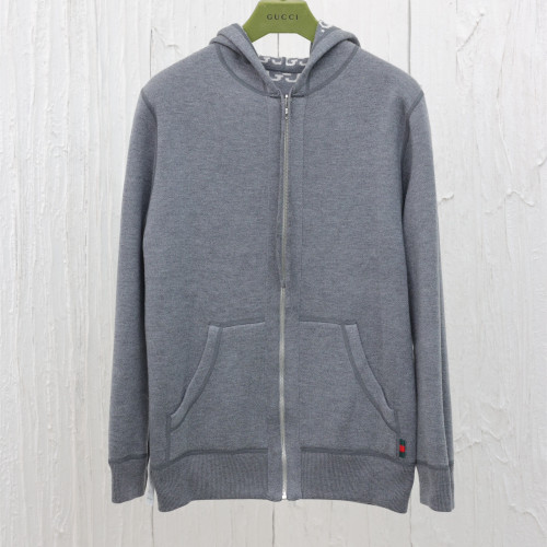 Gucci Womens Mens Long Sleeve Sweatshirt Reversible Zip Hoodie Luxury Brand Mens Sweatshirt   