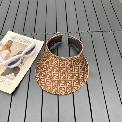 Fendi Womens Visor Hat Luxury Brand Design Fendi Cap with Original Box  