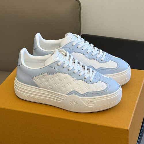 Louis Vuitton Womens Shoes Sneakers Lace-Up Luxury Brand Fashion LV Groovy Platform Sneaker with Original Box 1ACHH0  