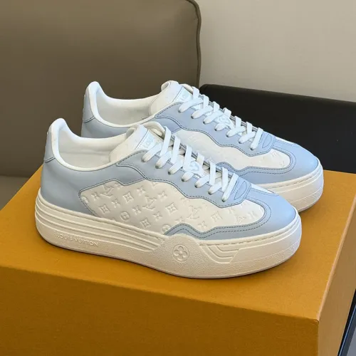 Louis Vuitton Womens Shoes Sneakers Lace-Up Luxury Brand Fashion LV Groovy Platform Sneaker with Original Box 1ACHH0  