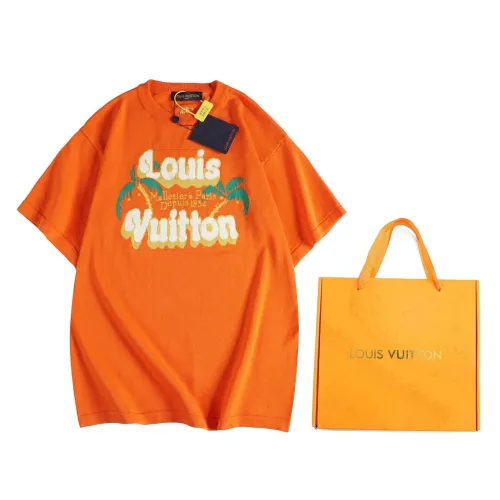 Louis Vuitton Luxury Brand Men Womens Short Sleeve T-Shirt Short-Sleeved Cotton Crewneck 1AFQQZ   