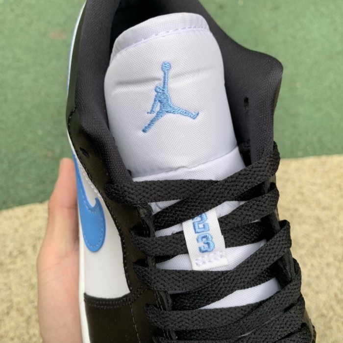 Jordan 1 Low Black University Blue White