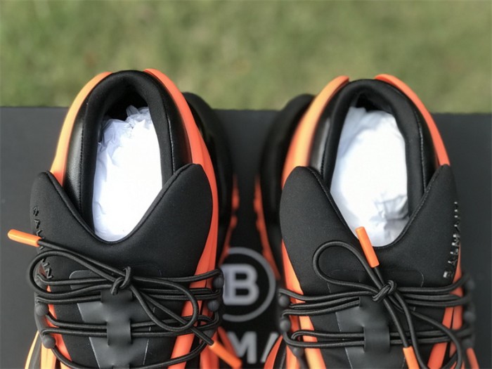 Balmain Unicorn Low-Top Orange Black