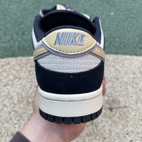 Nike Dunk Low LX Black Suede Team Gold