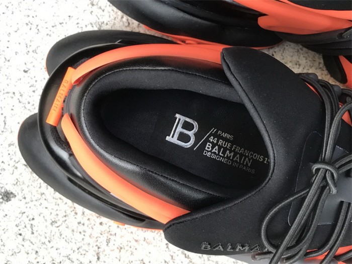 Balmain Unicorn Low-Top Orange Black
