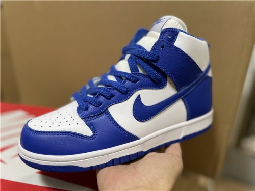 Authentic Nike Dunk Hi Blue White