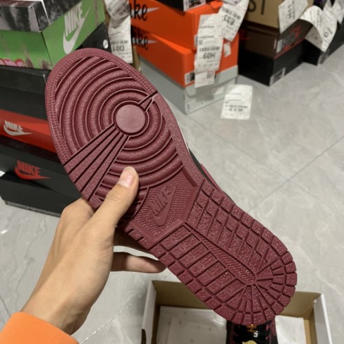 Air Jordan 1 Low Dark Beetroot Black