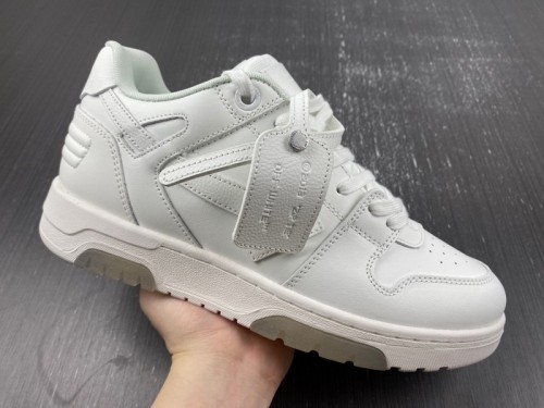 OFF-WHITE Out Of Office OOO Low Tops Triple White