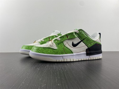 Nike Dunk Low Disrupt 2 Just Do It Snakeskin Green