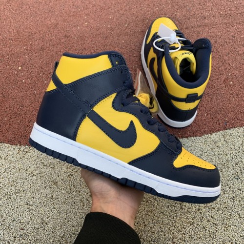 Authentic Nike Dunk High “Michigan”