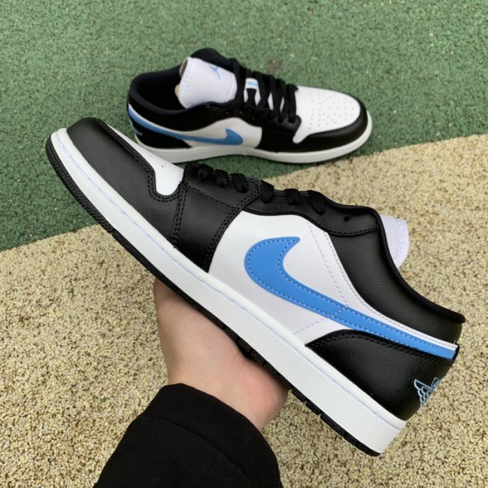 Jordan 1 Low Black University Blue White