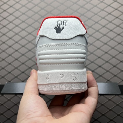 OFF-WHITE Out Of Office OOO Low Tops For Walking White White Red SS22