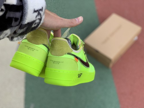 Authentic OFF-WHITE x Nike Air Force 1 “Volt”