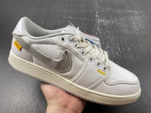 Jordan 1 Retro AJKO Low SP Union White Canvas