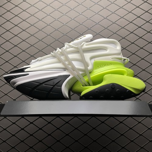 Balmain Unicorn Low-Top White Yellow