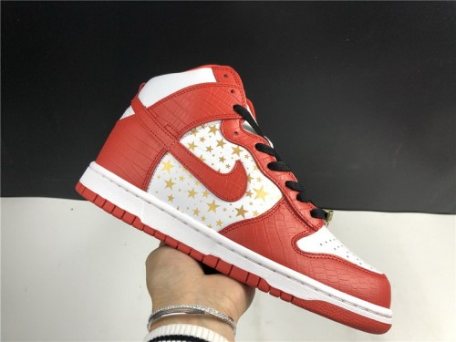 Nike Dunk High Pro SB Supreme Red Stars