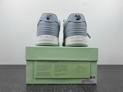OFF-WHITE Out Of Office OOO Low Tops Grey White