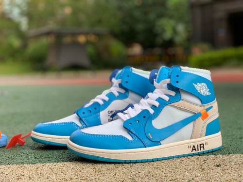 Authentic OFF-WHITE x Air Jordan 1 “UNC” GS