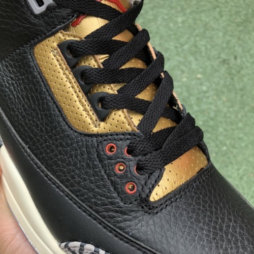 Jordan 3 Retro Black Cement Gold