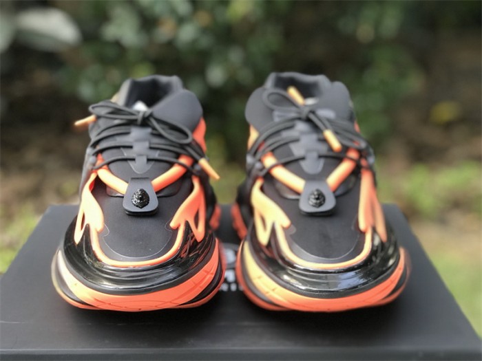 Balmain Unicorn Low-Top Orange Black