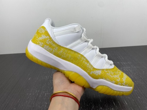Air Jordan 11 Low Yellow Snakeskin
