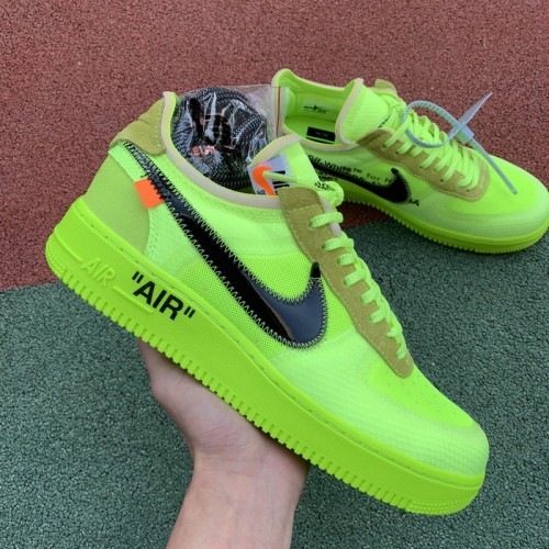 Authentic OFF-WHITE x Nike Air Force 1 “Volt”