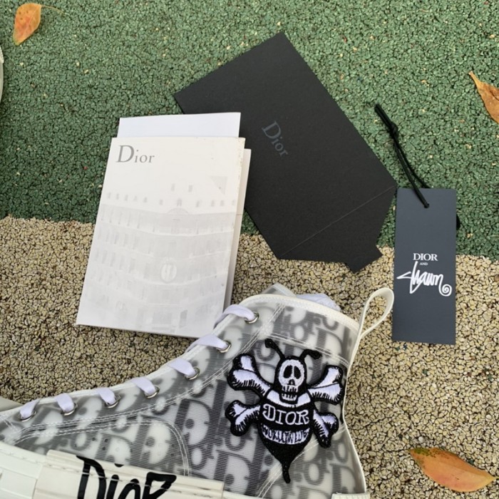 Dior And Shawn B23 High Top Bee Embroidery