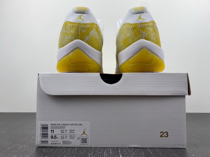 Air Jordan 11 Low Yellow Snakeskin