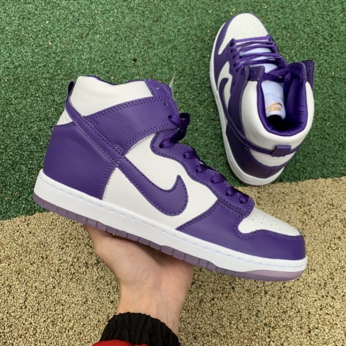 Authentic Nike Dunk High SP Varsity Purple