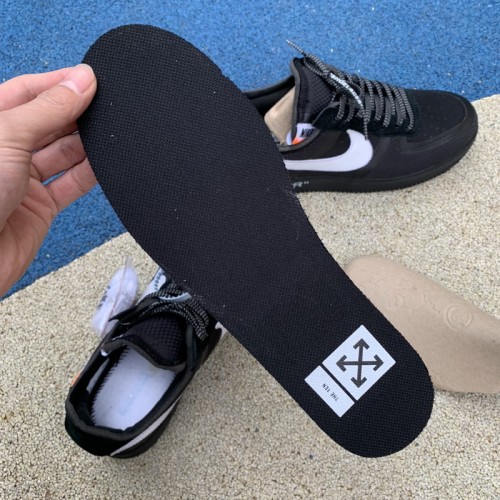 Authentic OFF-WHITE x Nike Air Force 1 Low Black