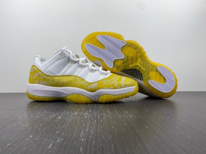 Air Jordan 11 Low Yellow Snakeskin