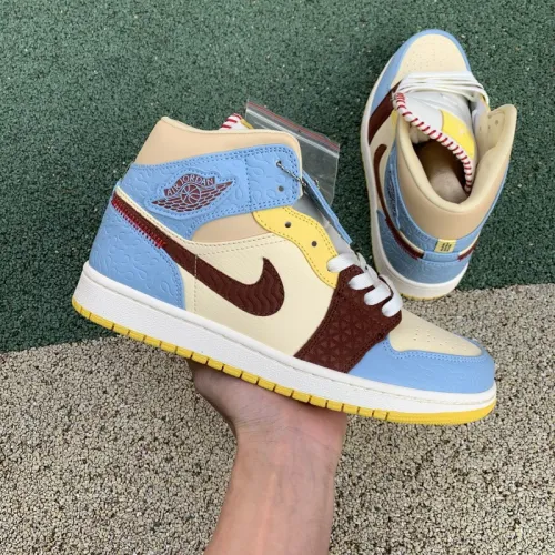 Authentic Jordan 1 Mid Shoes058