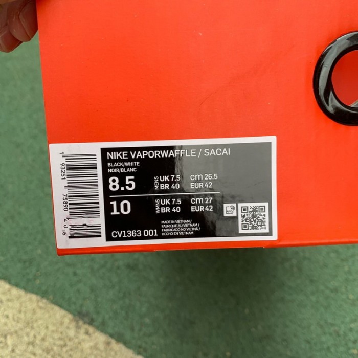 Authentic Sacai x Nike Pegasus VaporFly SP Black