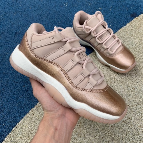 Authentic Air Jordan 11 Low GS “Rose Gold”