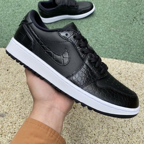 Jordan 1 Retro Low Golf Black Croc
