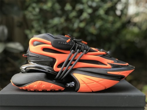Balmain Unicorn Low-Top Orange Black
