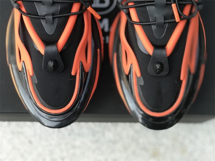 Balmain Unicorn Low-Top Orange Black