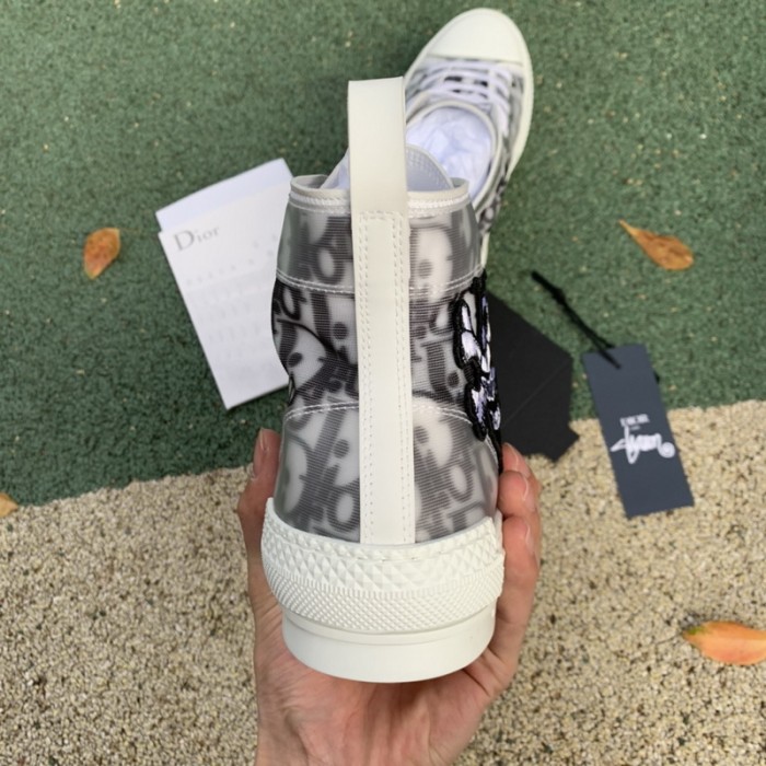 Dior And Shawn B23 High Top Bee Embroidery