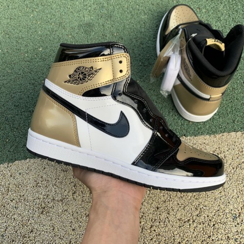 Authentic Air Jordan 1 Gold Toe
