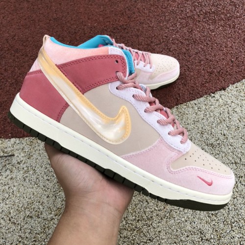 Nike Dunk Mid Social Status Free Lunch Strawberry Milk