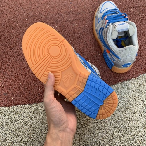 Authentic OFF-WHITE x Nike Air Rubber Dunk “University Blue”