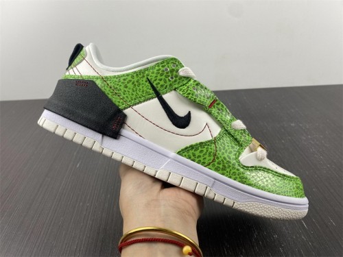 Nike Dunk Low Disrupt 2 Just Do It Snakeskin Green