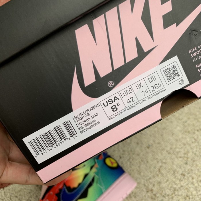 Authentic J Balvin x Air Jordan 1