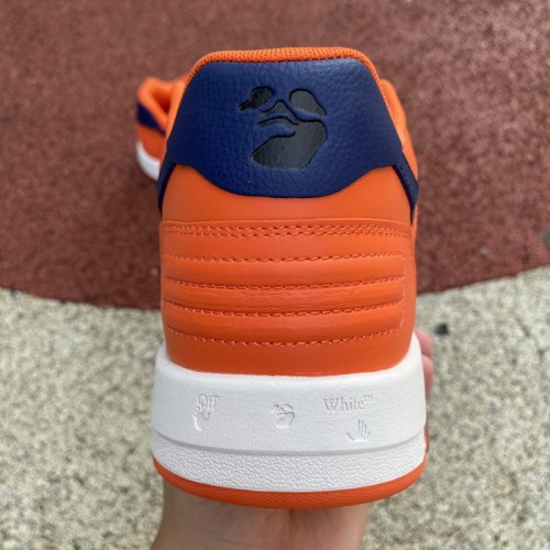 OFF-WHITE Out Of Office OOO Low Tops White Orange Blue