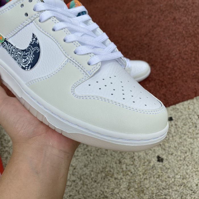 Nike Dunk Low White Multi-Color Paisley