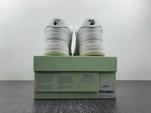 OFF-WHITE Out Of Office OOO Low Tops For Walking White Black