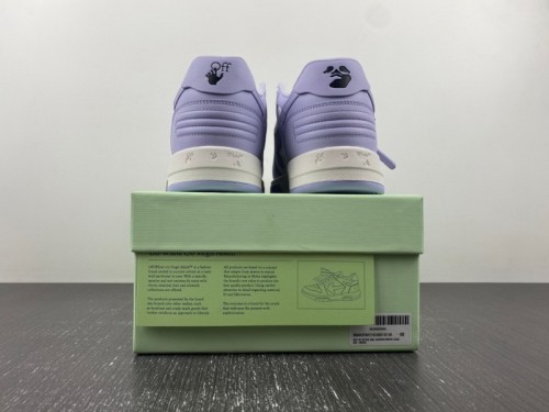 OFF-WHITE Out Of Office Calf Leather White Lilac